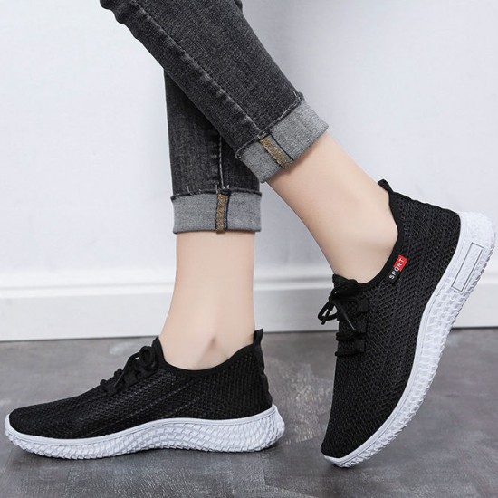 Women Sneakers Breathable Sport Running Shoes Fashion Lightweight Ladies Platform Casual Sneakers White Women Vulcanized Shoes